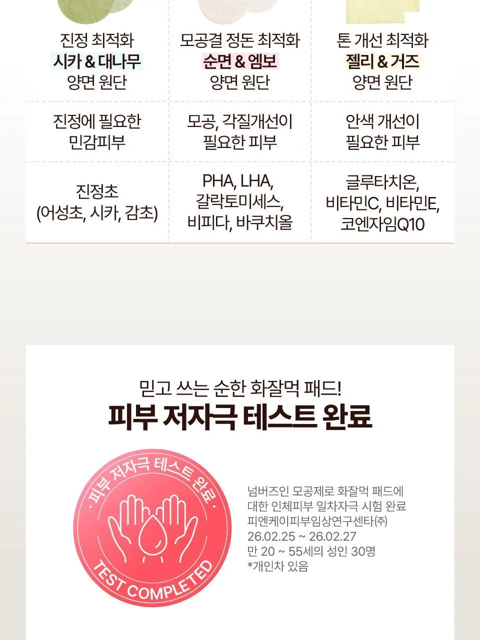 [화잘먹] 넘버즈인 3번 모공제로 화잘먹 패드 70매 기획 (+패드 6매+마스크팩 1매) 상세페이지 42